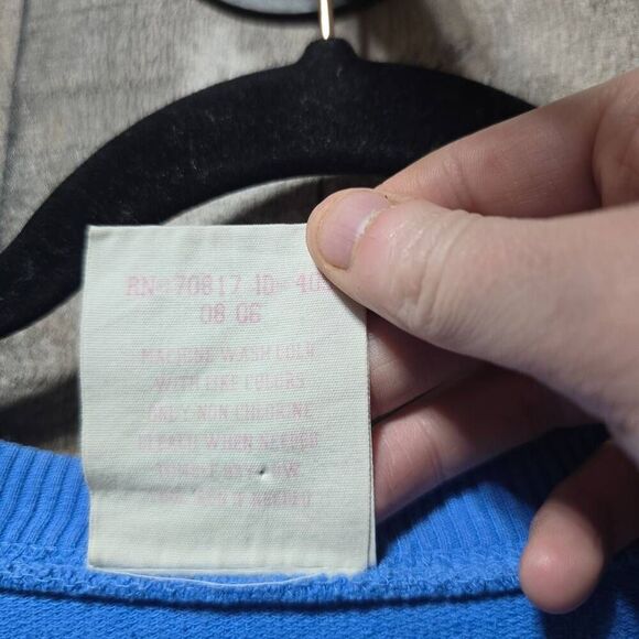 Victoria's Secret PINK Vintage Y2K Blue Patch Royalty Sweatshirt - Picture 6 of 7